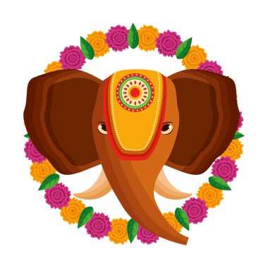 Onam kutlama tasarım Fil