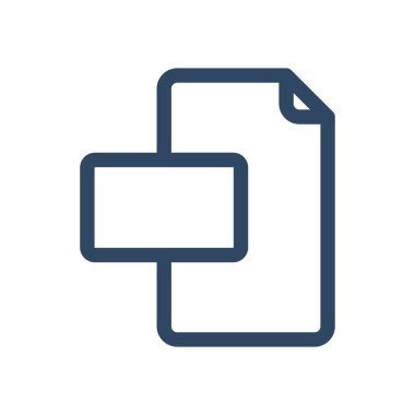 Yalıtılmış belge vektör tasarımı