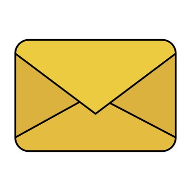 Zarf ileti vektör tasarımı