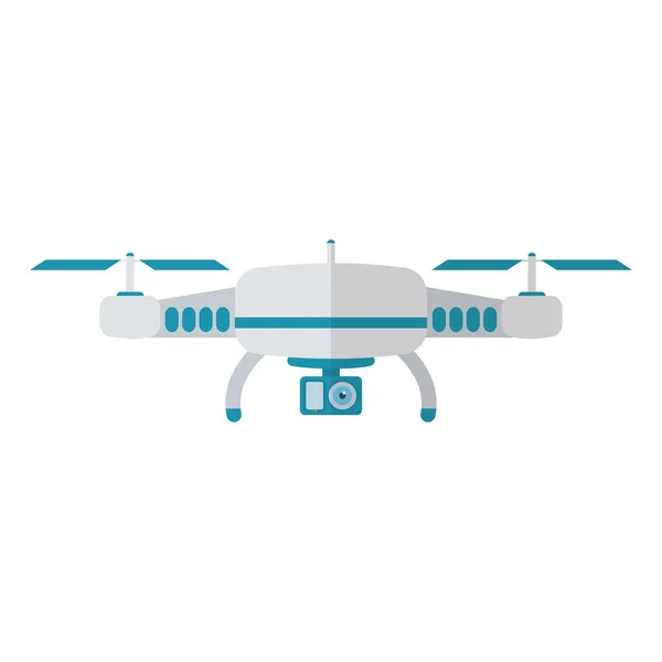 Conception de vecteur de drone isolé — Image vectorielle