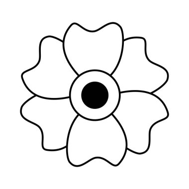 İzole çiçek süs tasarımı