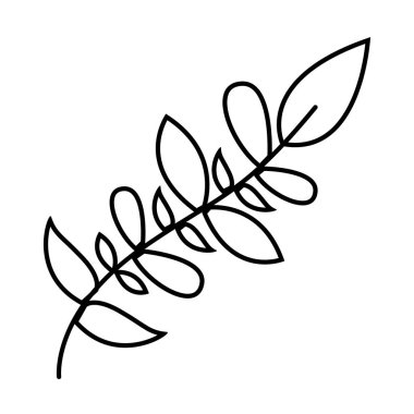 İzole edilmiş yaprak vektör tasarımı