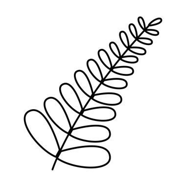 İzole edilmiş yaprak vektör tasarımı