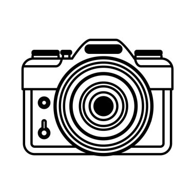 İzole vintage kamera tasarımı