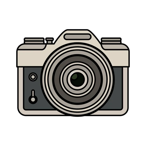 Isolated vintage camera design — Stock Vector