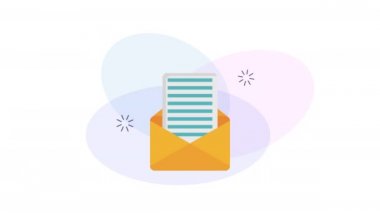 zarf posta sosyal medya animasyon