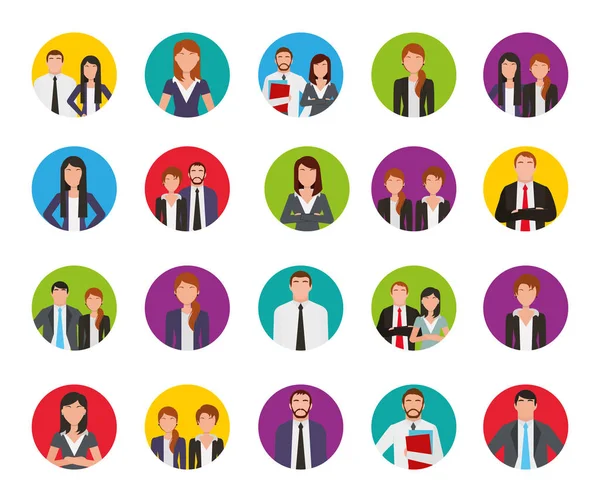 Grupo de personas de negocios — Vector de stock