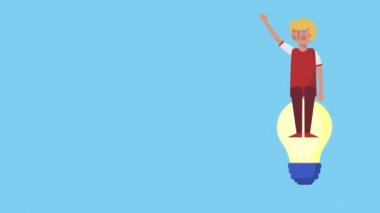 akıllı telefon elearning animasyon ile küçük öğrenciler erkek
