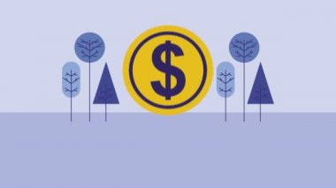 sikke nakit para dolar animasyon