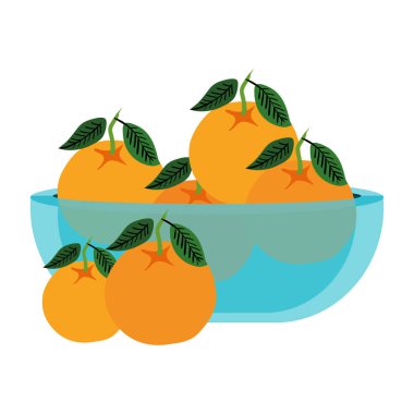 cam kase taze portakal meyve