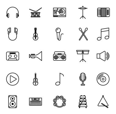 müzik aletleri ve set simgeleri