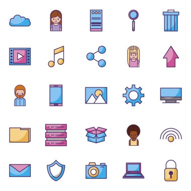 sosyal medya simgeleri demeti