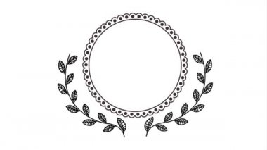 zarif dairesel çerçeve video animasyon