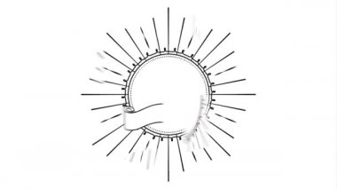 zarif dairesel çerçeve video animasyon