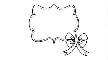 şerit video animasyon ile zarif çerçeve