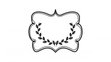 şerit video animasyon ile zarif çerçeve