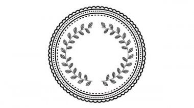 zarif dairesel çerçeve video animasyon