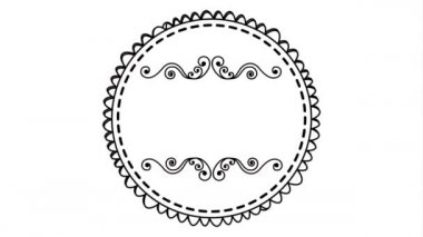 zarif dairesel çerçeve video animasyon