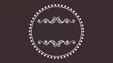 zarif dairesel çerçeve video animasyon