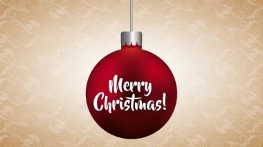 top asılı mutlu noel kartı