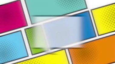 konuşma balonu pop art tarzı animasyon