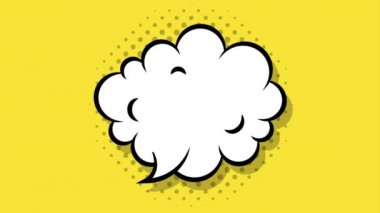 bulut ifade pop art tarzı animasyon
