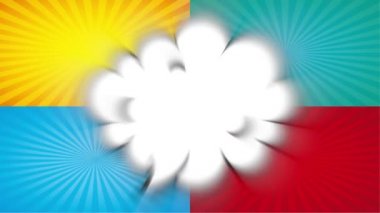 bulut ifade pop art tarzı animasyon