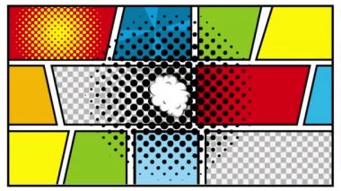 bulut ifade pop art tarzı animasyon