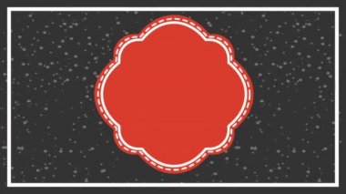 çerçeve ile mutlu noel kartı