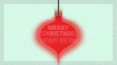 top asılı mutlu noel kartı