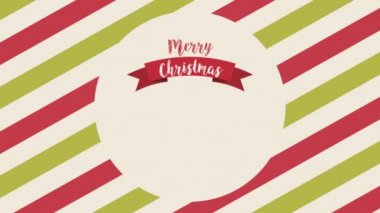 çam ağacı ile mutlu noel kartı