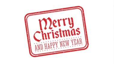 mutlu noel mühür damgası