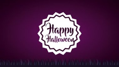 mezarlık animasyon ile mutlu cadılar bayramı kutlaması