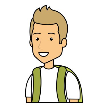 kentsel tarzı karakteri ile genç adam