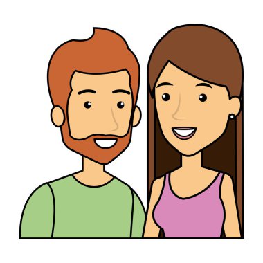 genç çift kentsel tarzı karakterler