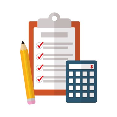 Yalıtılmış belge vektör tasarımı