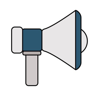 İzole megafon vektör tasarımı