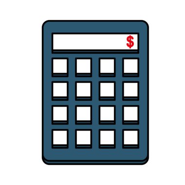 Yalıtılmış hesap makinesi vektör tasarımı