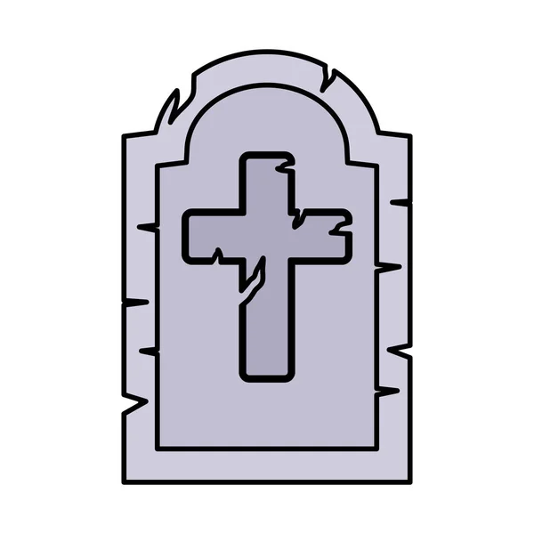 Halloween Grave vektor design — Stock vektor