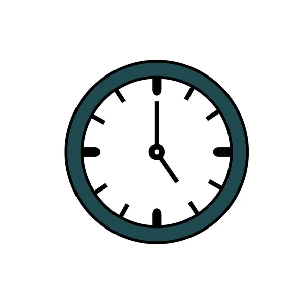 Geïsoleerd klok vector ontwerp — Stockvector