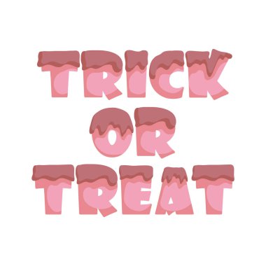 Cadılar Bayramı hile veya tedavi vektör tasarımı