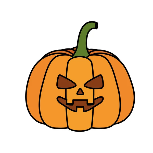 Halloween dýně karikatura vektorový design — Stockový vektor