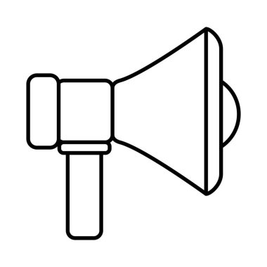 İzole megafon vektör tasarımı