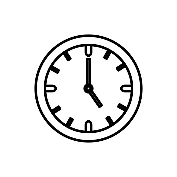 Diseño de reloj aislado — Archivo Imágenes Vectoriales