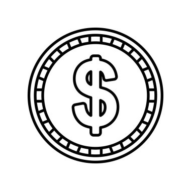 İzole edilmiş madeni para vektör tasarımı