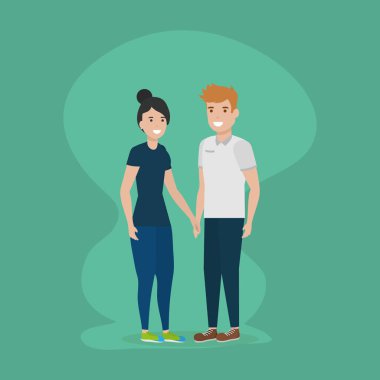 insanlar aile düz tasarım görüntü