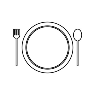 İzole mutfak plakası vektör tasarımı