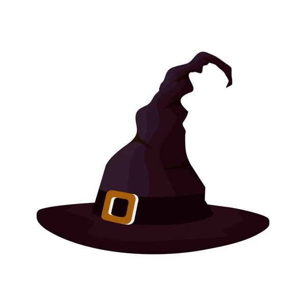 Sombrero de bruja para el icono de Halloween — Archivo Imágenes Vectoriales