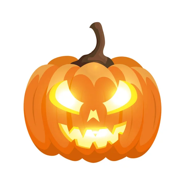 Halloween pumpa traditionell isolerad ikon — Stock vektor