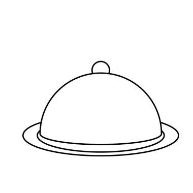 İzole mutfak plakası vektör tasarımı